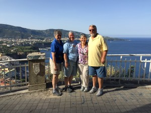 Group overlooking Bay of Naples
